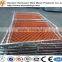 high safety temporary chain link fence with feet interlocking bar barricade(factory supply)