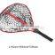 Fly fishing net, aluminum folding fishing landing net, rubber handle