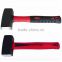 German type stone hammer with double color plastic coating handle