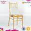 2015 New Design Qindao Sinofur gold banquet aluminium alloy chiavari chair