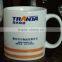 11oz porcelain mug with heart-shaped handle 11oz ceramic mug with big handle