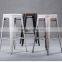 Strong iron chair with garden furniture outdoor