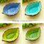 Wholesale Stock Small Order Leaf Shaped Ceramic Condiment Plate