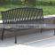 hot dipped galvanised outdoor steel park bench