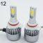 led headlight C6 9012 cob 30W/Bulb(60W/Set) 6400lm/set(3200lm/b LED COB H7 LED Headlight Bulbs Hi/Lo