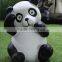 Life Size Cute Cartoon Fiberglass Panda Statues for Park