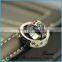 Merry Christmas jewelry gift snowflake Christmas double ring necklace ,Christmas tree neckalce
