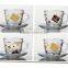 4oz 6oz 8oz Caffe Latte Espresso Cappuccino glass mug set