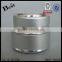 10/15/30/50g silver aluminum cream jar face cream aluminum cream jar with white glass inner jar