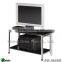 Plasma MDF TV table stand with shelf, folding wooden TV stand
