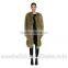 best selling fashion green sheepskin long coats for ladies