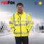 waterproof breathable high visibility winter safety shell jacket