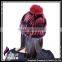 CX-C-58E Girls Fashion Wholesale Rex Rabbit Knitted Fur Hats Caps With Fur Ball