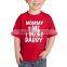 mommy and me kids t shirts custom 100% PreShrunk Cotton blank plain t shirt wholesale