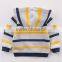 Customized kids zipper classic stripes cotton hoodies