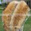 Factory Price Fur Trim/Faux Fur Natural Raccoon/fox fur Large Fur Collar