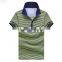 Men Fashion 100% Cotton Golf Custom Striped Polo Shirt