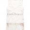 2016 Guangzhou Shandao Fashion Design Summer Casual Sleeveless Tassels Bottom Round Neck White Cotton New Style Top For Girls