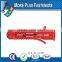 Made in Taiwan Universal Plastic Ribbed Long Conical Wall Plug Anchors