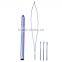 wig pulling needle threader, micro rings hair extension loop pulling needle