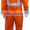 Euro Standard en20471 Cetificated Coverall safety reflective coverall 250gsm hi vis anti-static fabric used workwear