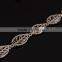 Silver Tone Alloy Anklet Leaf Beaded Charm Foot Chain