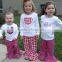 wholesale chevron cotton child Thanksgiving Turkey outfits