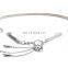 Wholesale Belt Fashion Accessories Gold Waist Chain Diamond Crystal Bear Studded Belts For Ladies