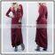 Cotton Spandex Knitted Tight Slim Red Long Sleeve Evening Dresses Woman Night Dress NT6774
