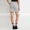 2016 Baiyimo custom women cotton casual drawstring tie sport mini skirt for baby girls