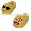 Hot Sale Funny Emoji Bedroom Slippers Wholesale