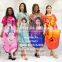 Short Sleeve Digital Print Silk Kaftan Wholesale Women Dress Kftans