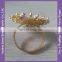 NR174 gold napkin rings pearl wholesale napkin rings for weddings