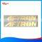 custom gold thin metal label and electroplated label