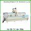 Three axis aluminum machining center with pneumatic turning table for Aluminum and PVC Industry