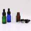 10ml 30ml Blue Green Amber Frosted Glass Essential Oil Bottles with Cap