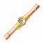 Refrigeration solder sight glass, brass moisture indicator