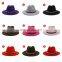 New Fashion Quality Wide Brim Fedora Hat Women Wool Felt Hats with Metal Chain Decor Panama Fedoras Chapeau Sombrero