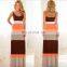 2019 New Style Mom And Girl Stripes Color Block Mother Daughter Matching Dress (this link for KIDS)