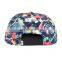 Jungle style full printed floral snapback cap custom printing snapback caps