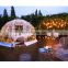Clear PVC 2.6mm galvanized folding pipe luxury igloo camping tent for wedding