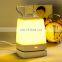 Rechargeable white and yellow plug in led night light built-in lithium battery 3d led night light with remote