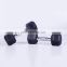 Gym Fitness Dumbbell Weights Rubber Hex Dumbbells Set