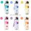 2019 New Leak-Proof Sport Bicycle Plastic Water Bottles Cup With Cover Lip Filter BPA free