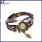 Hot Selling Leather Ladies Quartz Vintage Retro Watch Wrap Bracelet Watch WP005