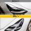 Lamp Eyebrow For Tesla Model 3 Accessories Carbon Fibre ABS Decorative Strip For Car Front Light Eyebrow Model Three Model3 2020