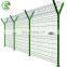 Industrial area security fencing wire fence panel with Y post and razor wire