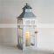 HOT SELL Amazon best seller wedding customized home decoration wood white candle lantern with Galvanized top