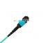 Factory Supply MPO 8 Core OM3 Multimode  Fiber Optical MPO-LC Patch Cord pigtails