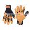 HANDLANDY Vibration-Resistant Full Finger Cycling Gloves Impact Mechanic Construction Site Gloves